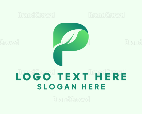 Herbal Letter P Logo
