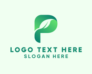 Sustainability - Herbal Letter P logo design