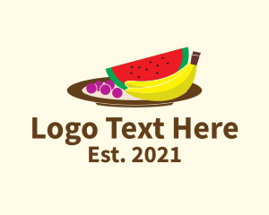 Marketplace - Healthy Fruit Plate logo design