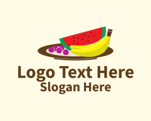 Healthy Fruit Plate Logo