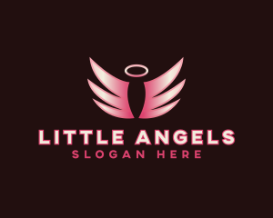 Angelic Wellness Wings logo design