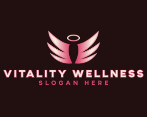 Angelic Wellness Wings logo design