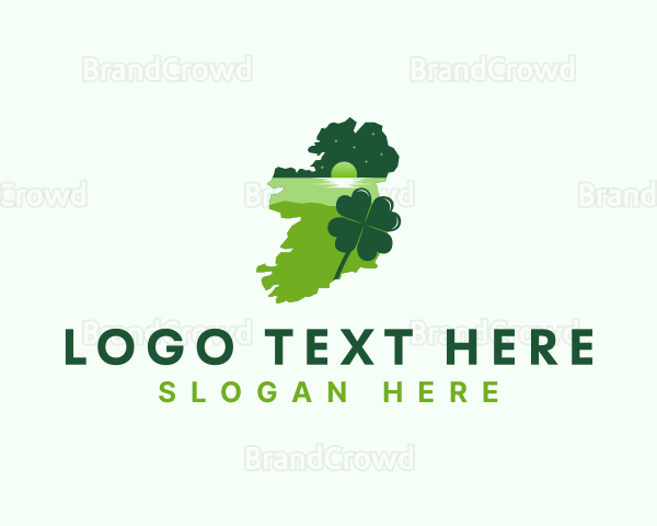 Ireland Shamrock Tourism Logo