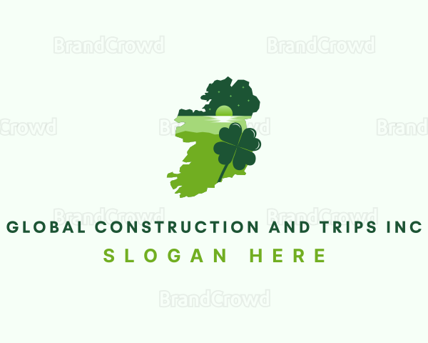 Ireland Shamrock Tourism Logo