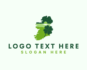 Ireland - Ireland Shamrock Tourism logo design