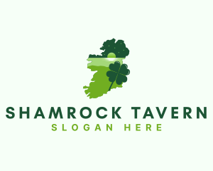 Ireland Shamrock Tourism logo design