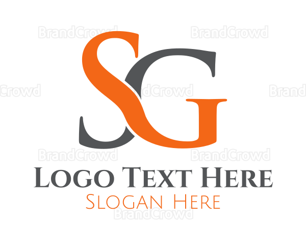 Professional SG Letters Logo