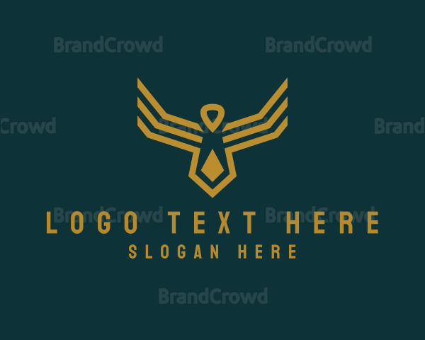 Elegant Geometric Bird Logo