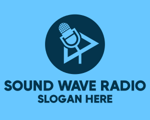 Radio Station - Podcast Streaming Application logo design