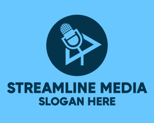 Streaming - Podcast Streaming Application logo design