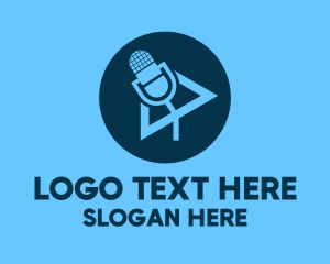 Video - Podcast Streaming Application logo design