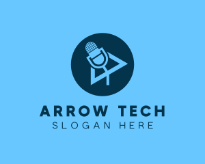 Podcast Streaming Application logo design