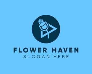 Podcast Streaming Application logo design