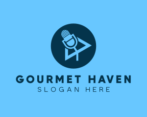 Podcast Streaming Application logo design