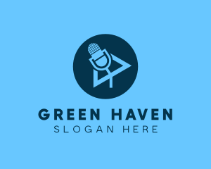 Podcast Streaming Application logo design