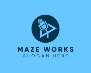 Podcast Streaming Application logo design