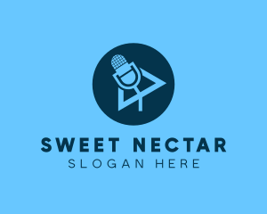 Podcast Streaming Application logo design