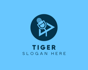 Podcast Streaming Application logo design