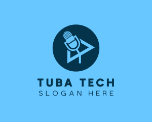 Podcast Streaming Application logo design