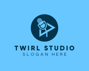 Podcast Streaming Application logo design