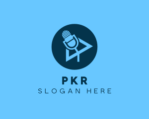 Podcast Streaming Application logo design