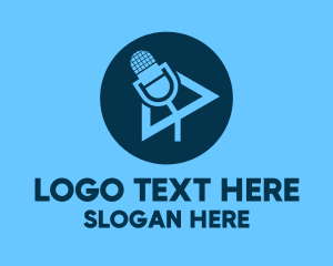 Mic - Podcast Streaming Application logo design