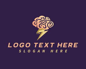 Neurology - Brainstorm Idea Pyschology logo design