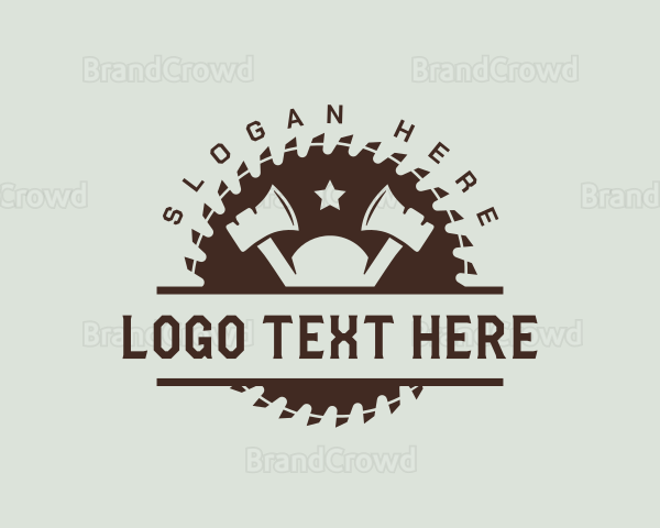 Woodworking Carpentry Tools Logo