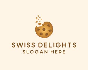 Choc Chip Cookie Biscuit logo design