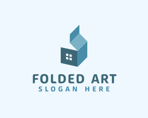 Residential House Fold logo design