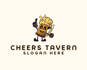 Beer Pub Drink logo design