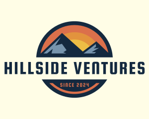 Hillside - Outdoor Mountain Sunset logo design