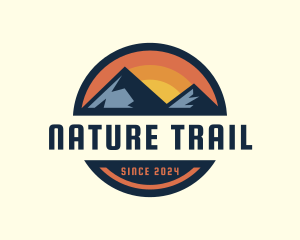 Outdoors - Outdoor Mountain Sunset logo design