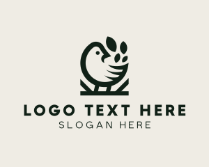 Egg Farm - Chicken Leaf Restaurant logo design