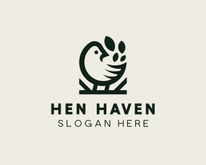 Hen - Chicken Leaf Restaurant logo design