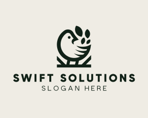 Swift - Chicken Leaf Restaurant logo design