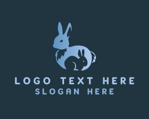 Vet - Blue Bunny Animal logo design