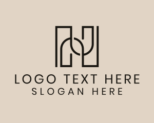 Brown - Generic Business Firm Letter H logo design