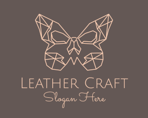 Skull Butterfly Wings logo design