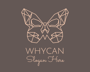 Womenswear - Skull Butterfly Wings logo design