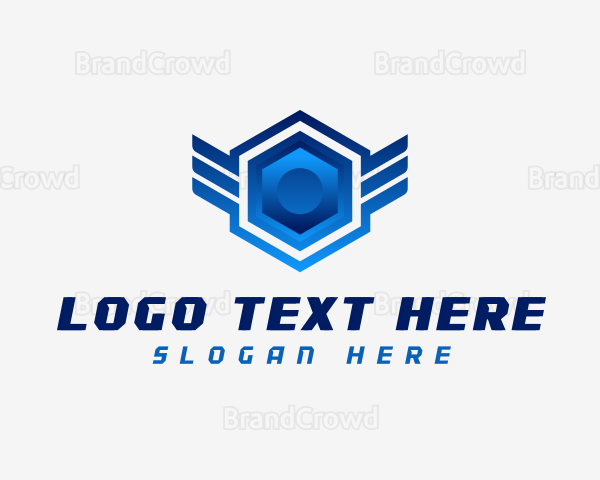 Modern Geometric Hexagon Logo