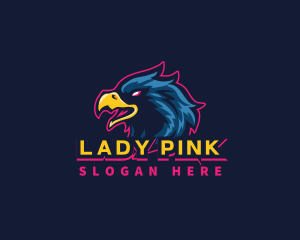 Wild - Eagle Gaming Bird logo design