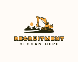 Heavy Equipment - Demolition Excavator Contractor logo design