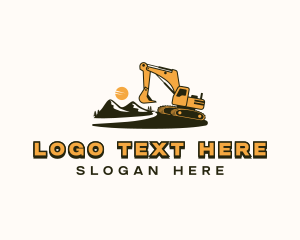 Demolition Excavator Contractor Logo