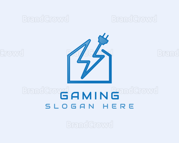 Electrical Lightning Plug Logo