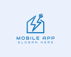 Electrical Lightning Plug Logo