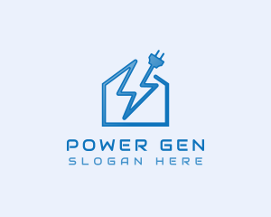 Generator - Electrical Lightning Plug logo design