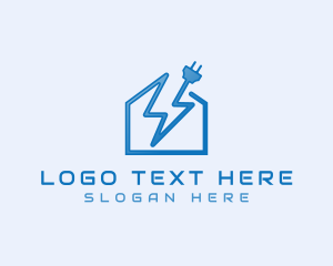 Electrical Lightning Plug Logo