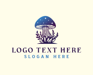 Psychedelic - Mushroom Magic Fungus logo design