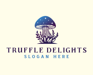 Truffle - Mushroom Magic Fungus logo design